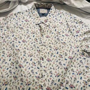 Men's Casual Multicolor Patterned Shirt